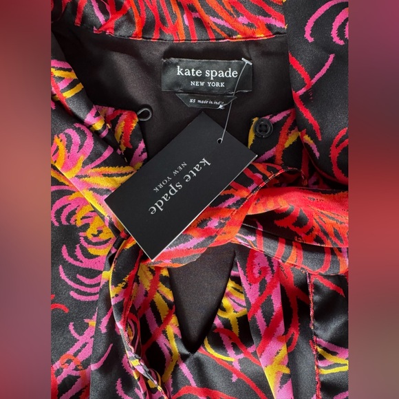 Kate Spade Black and Pink Floral Dress - Picture 8 of 11